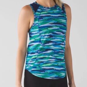 Lululemon Sculpt Tank Seven Wonders Multi / Hero Blue Size 8